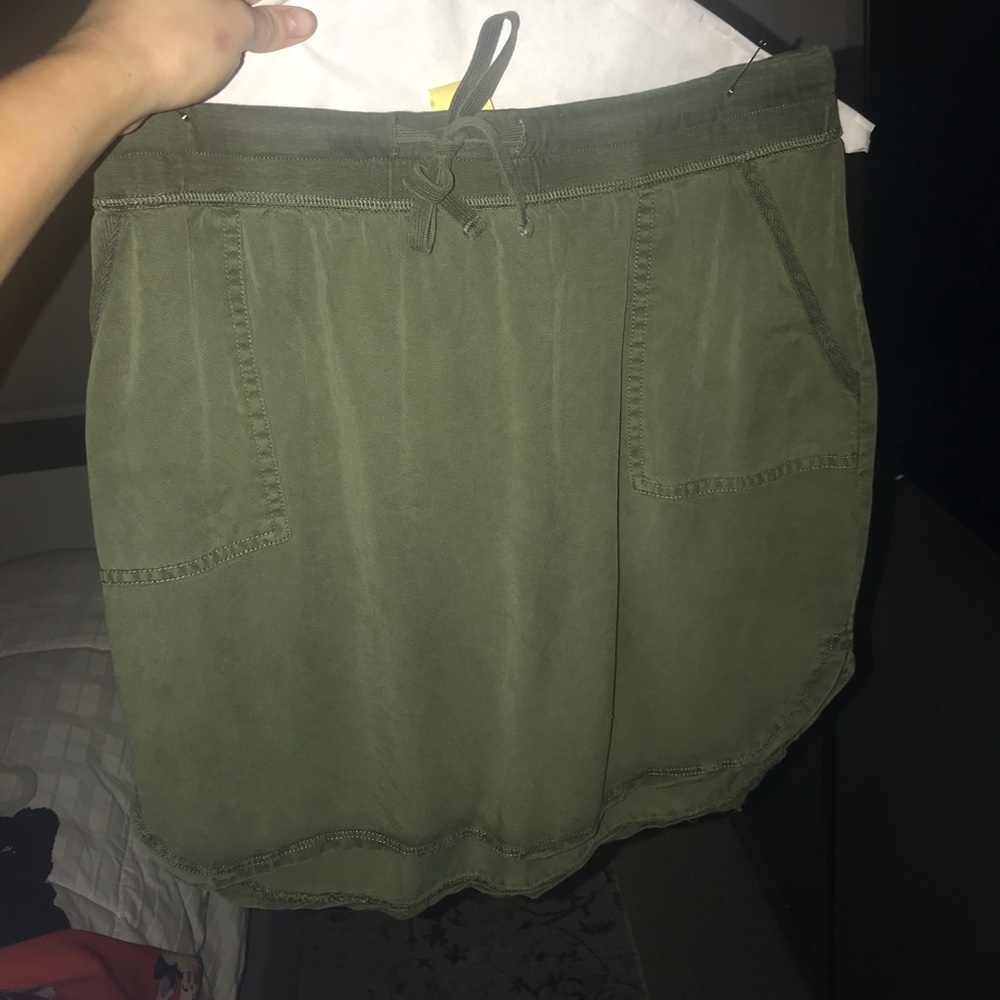 Green skirt